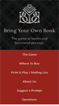 Mobile Screenshot of bringyourownbook.com